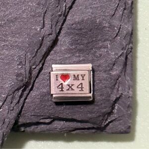 I ❤️ My 4x4 Italian Charm Bracelet Link